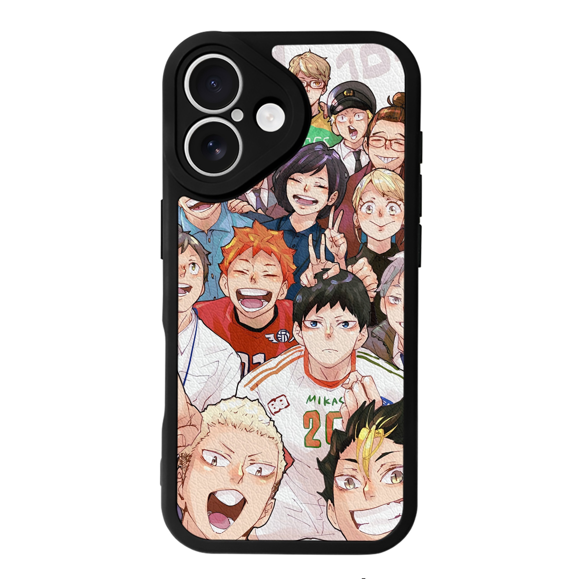 （画像用） ハイキュー!! Haikyu!! 【iPhone 16シリーズ対応】シリコンスマホケース（レザー調） 材質：シリコン
